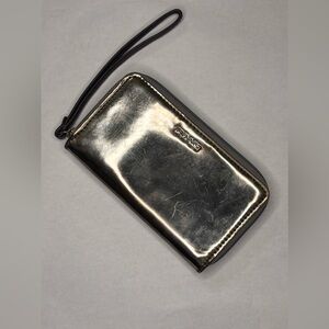 VINTAGE Coach Metallic Wristlet Wallet